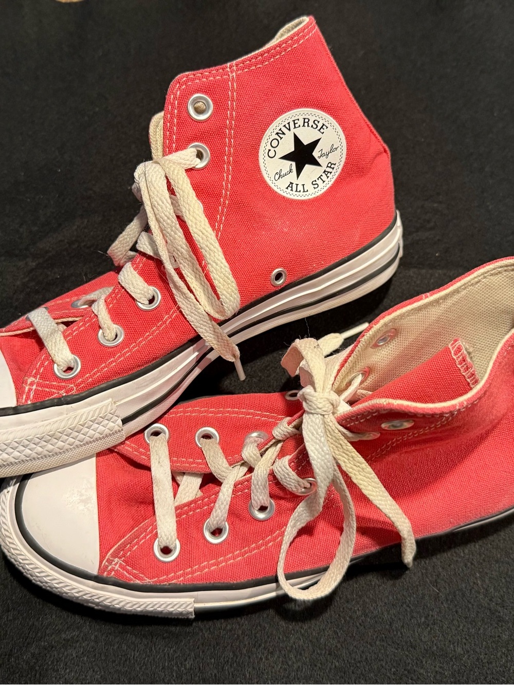 Converse Chuck Taylor All Star High Top Lace Up Canvas Carmine Pink Wo Size 5